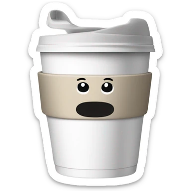coffee cup to go sticker