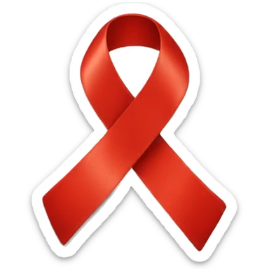 Aids Red ribbon sticker