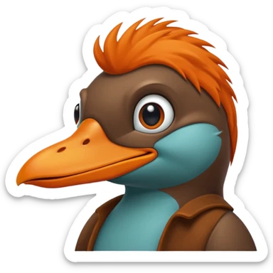 Perry The Platypus sticker