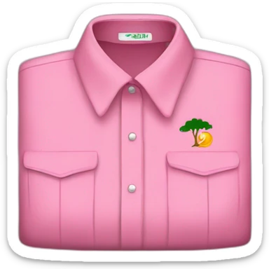 Pink shirt with Algerian logo sticker
