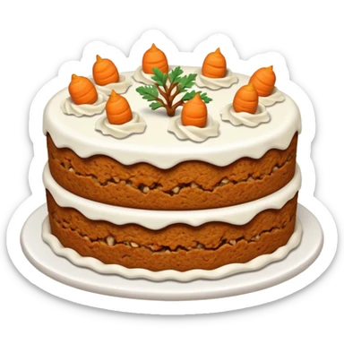 tarta carrot cake sticker