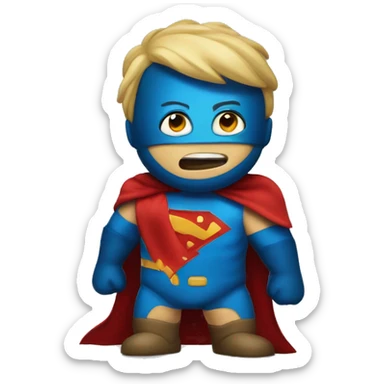 super heroi da limpeza sticker