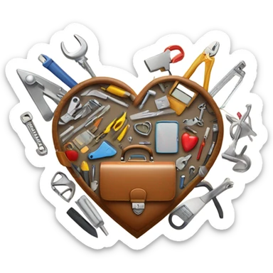 My normal job heart sticker