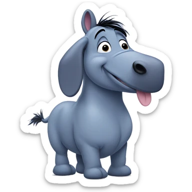 Eeyore saying yes sticker