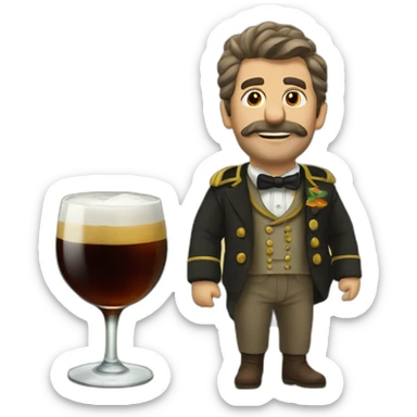 fernet viajero sticker