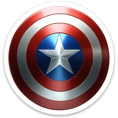 captain america shield  sticker