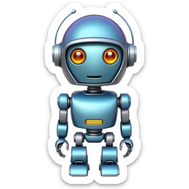 depict the concept of AI in a fun way sticker