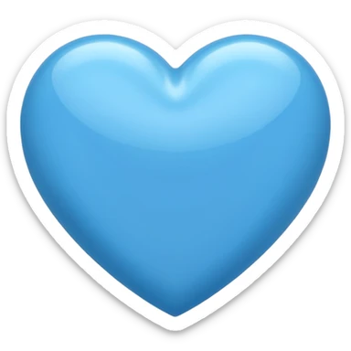 generate a heart using the same blue from this dna strand emoji 🧬 sticker