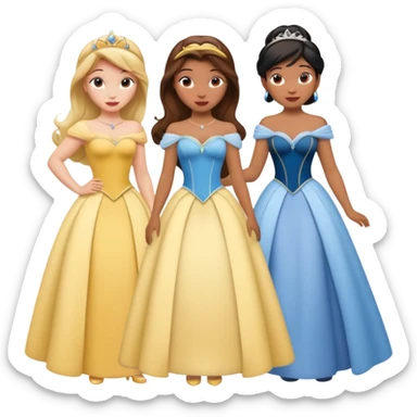 disney princesses sticker