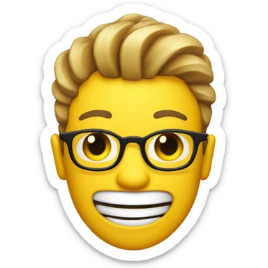 Wink Different, logo with a wink, yellow sticker