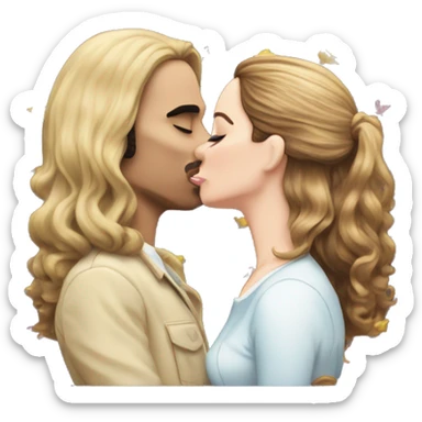 quavo and lana del rey kissing sticker