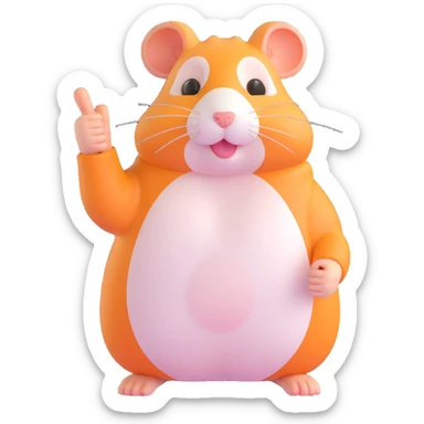 hamster giving a thumbs up sticker