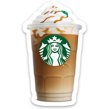Starbucks iced latte  sticker