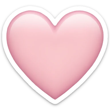 Light pink heart sticker