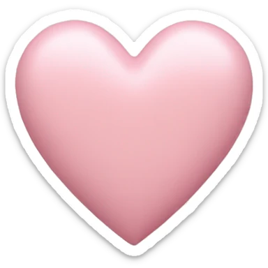 Powder pink heart sticker