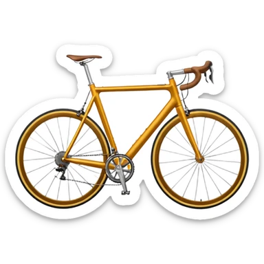 ochre colored road bike sticker