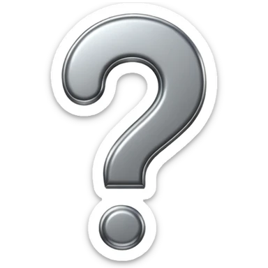 Question mark sticker