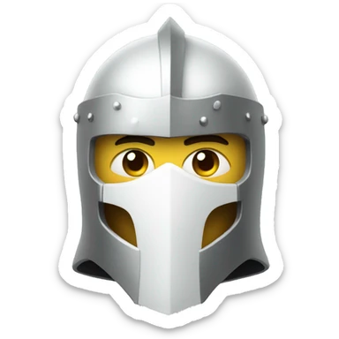 white warrior knight sticker