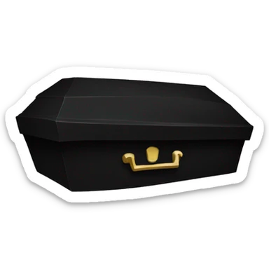 Black coffin sticker