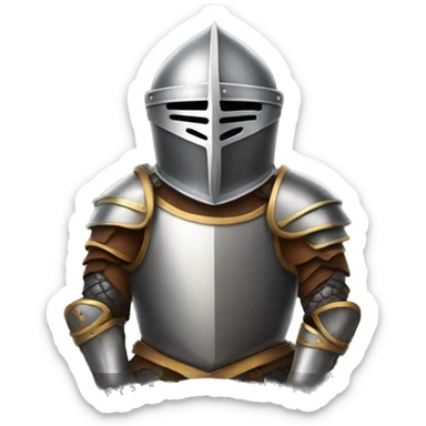 Knight in armor sticker