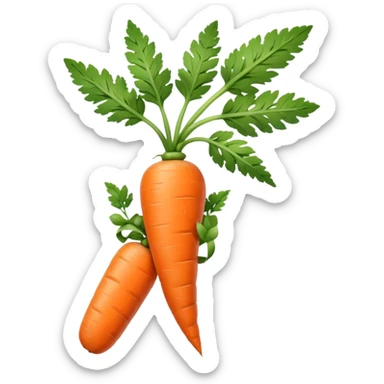 beige skin colored hand holding one long skinny carrot sticker
