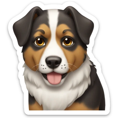 Perro con un gato sticker