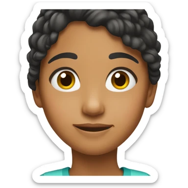 hispanic 10 year old girl sticker