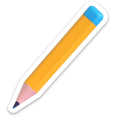 a pencil eraser sticker