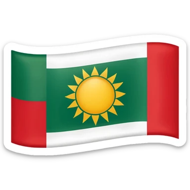 Kürdistan flag yatay sticker