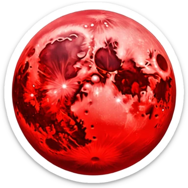 RED MOON  sticker
