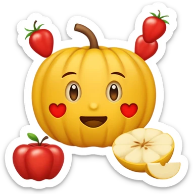 Czerwone serce z literą "A" w środku  sticker