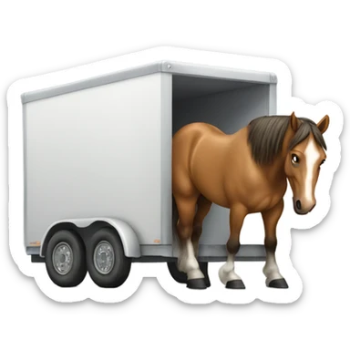 Horse not loading into trailer sticker