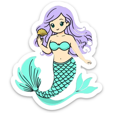 mermaid sticker
