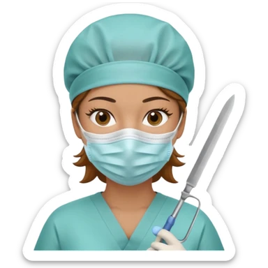 woman surgeon sticker