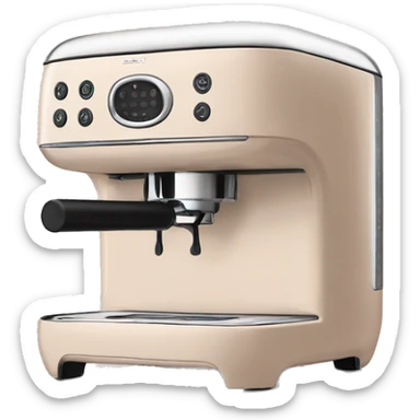 Cafetera smeg en color nude  sticker