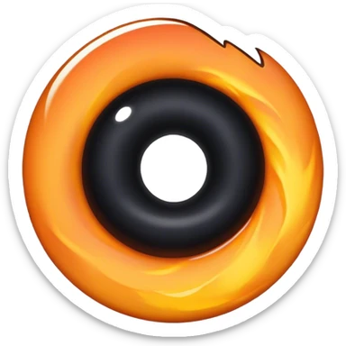 Black hole emoji sticker