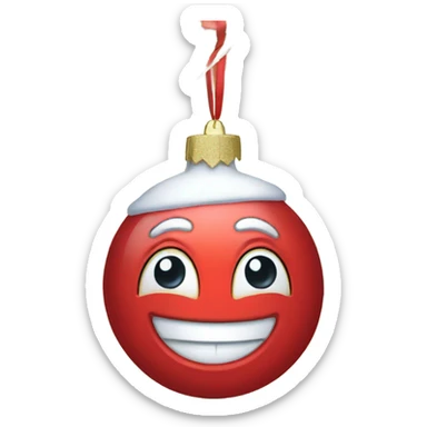 old Christmas tree ornaments  sticker