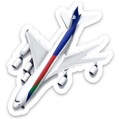 a380 airplane in malév hungarian airlines livery sticker