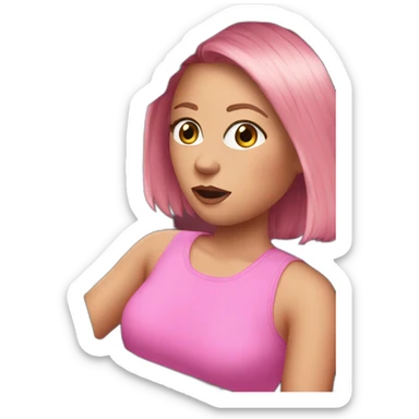 Mean girls in pink car sticker