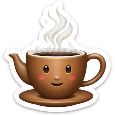a cup of coffee sticker