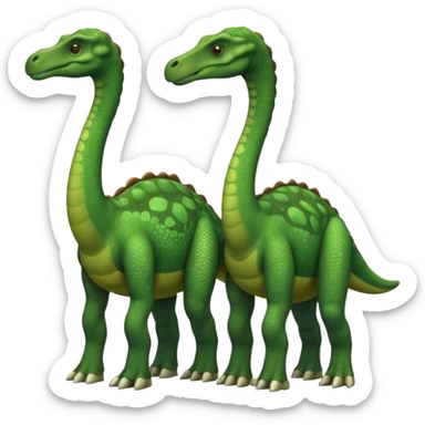 two-headed sauropod sticker