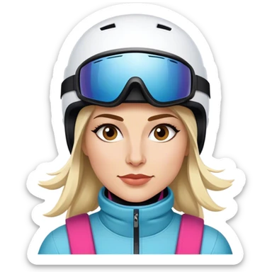Ski Stephanie Venier downhill sticker