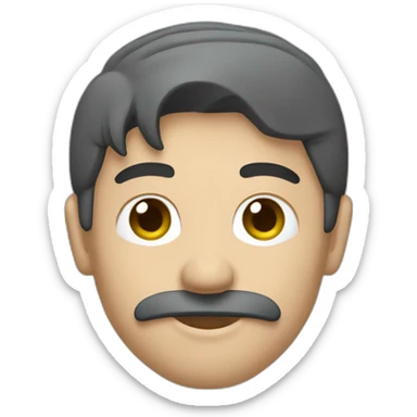 argentino minimalista tomando mate sticker