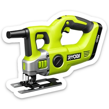 RYOBI ONE+ 18V Cordless Reciprocating saw battery emoji style sticker