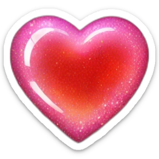 heart with sparkles sticker