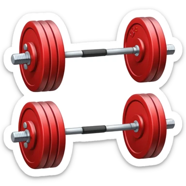 barbell silver sticker