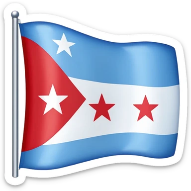 Chicago flag sticker