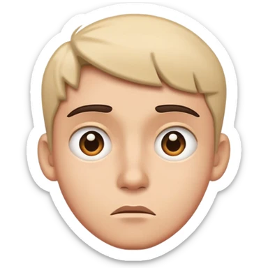 puzzled look sticker