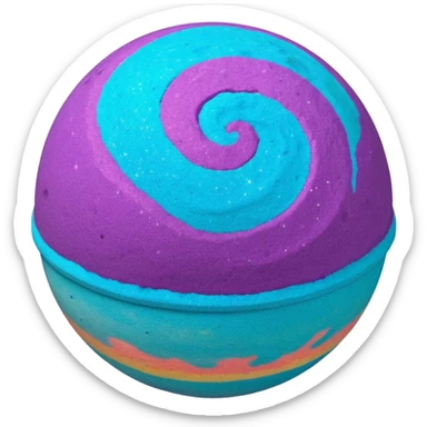 lush intergalactic bath bomb sticker