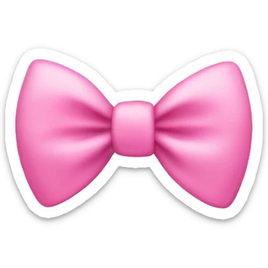 The cutest pink bow sticker